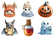 Watercolor Vintage Knitted Halloween, an Illustration by Daily.Designs (Thumbnail 2 of 5)