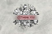 Magnolia flowers. Engraving style., a Decorative Illustration by Alena Kaz (Thumbnail 12 of 12)
