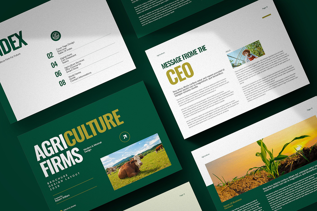 Agriculture Brochure Landscape, a Brochure Template by Pixelpick (Photo 1 of 9)