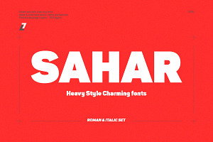 Sahar Heavy (Roman & Italic)