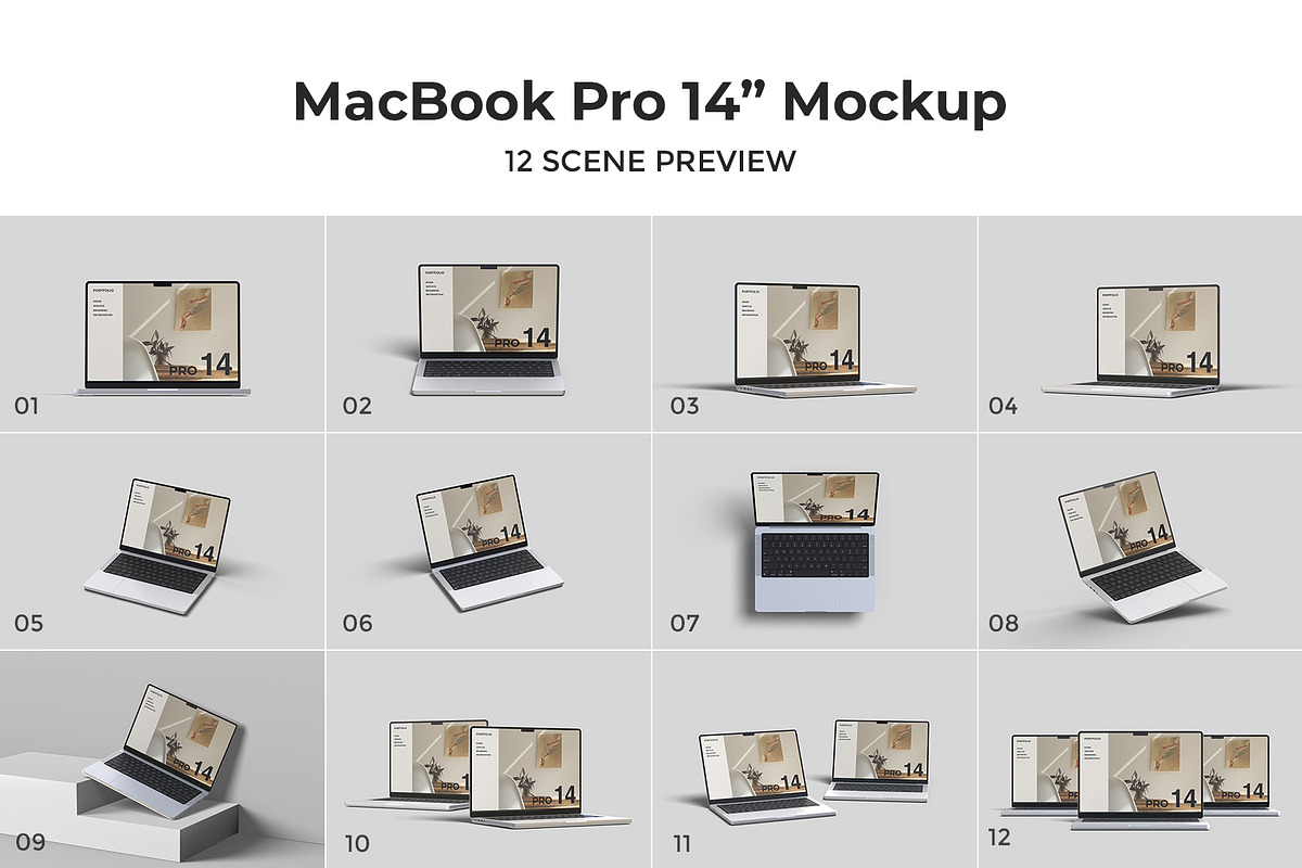 MacBook Pro Mockup Kit, a Mac Mockup by graphicpages (Photo 2 of 5)