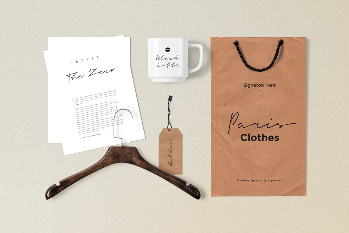Signeton Signature Font preview 6