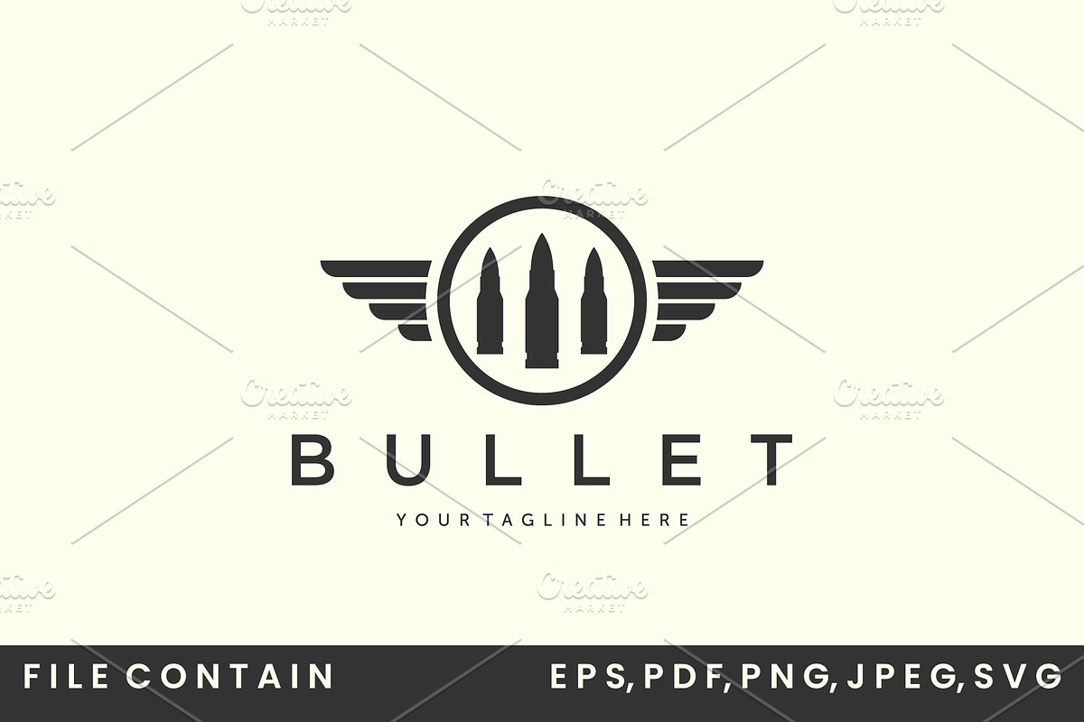 bullet vintage insignia logo vector, a Branding & Logo Template by SD 22