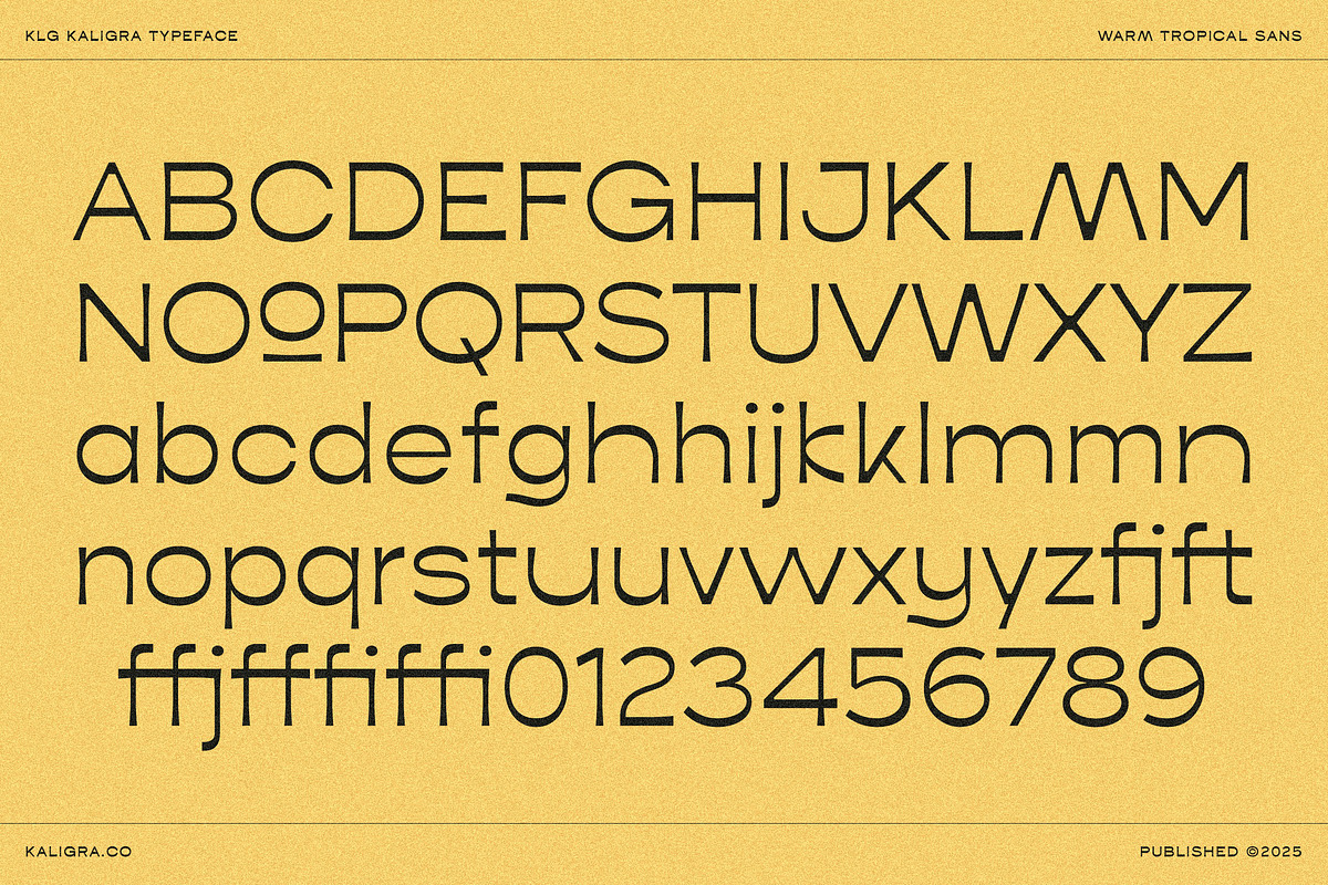 Kaligra Tropicana Sans, a Sans Serif Font by Kaligra.co (Photo 21 of 22)