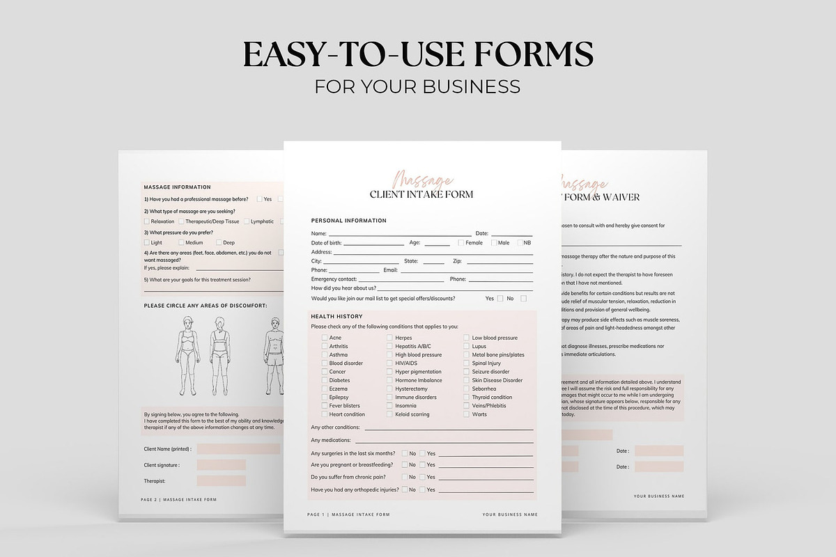 Esthetician Business Consent Forms, a Websites & App Template by SwitzerShop (Photo 7 of 7)