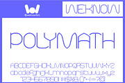 Polymath Font, a Sans Serif Font by weknow (Thumbnail 1 of 8)
