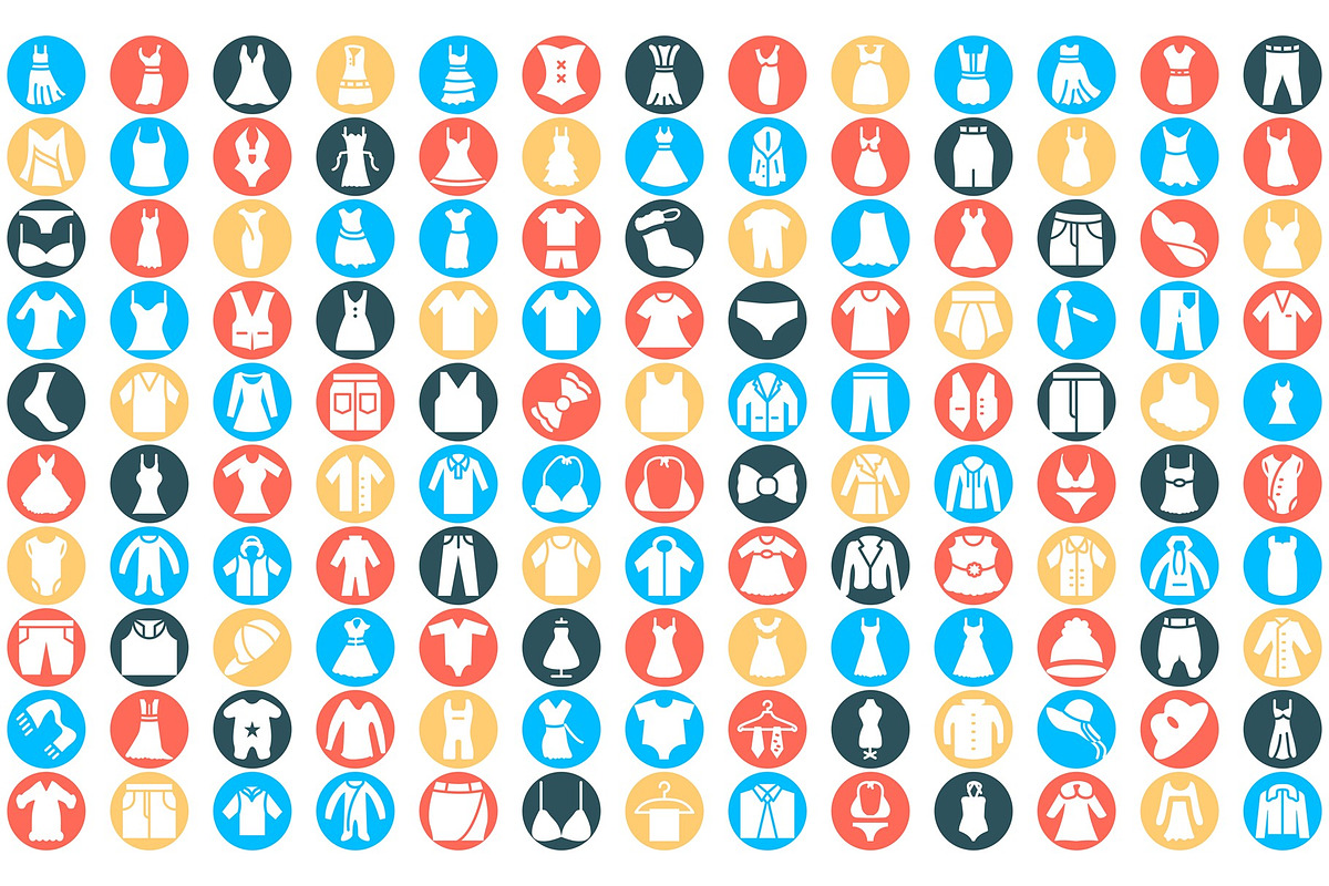Cloths Vector Icons Modern Designs., an Icon by Vector Portal (Photo 9 of 9)