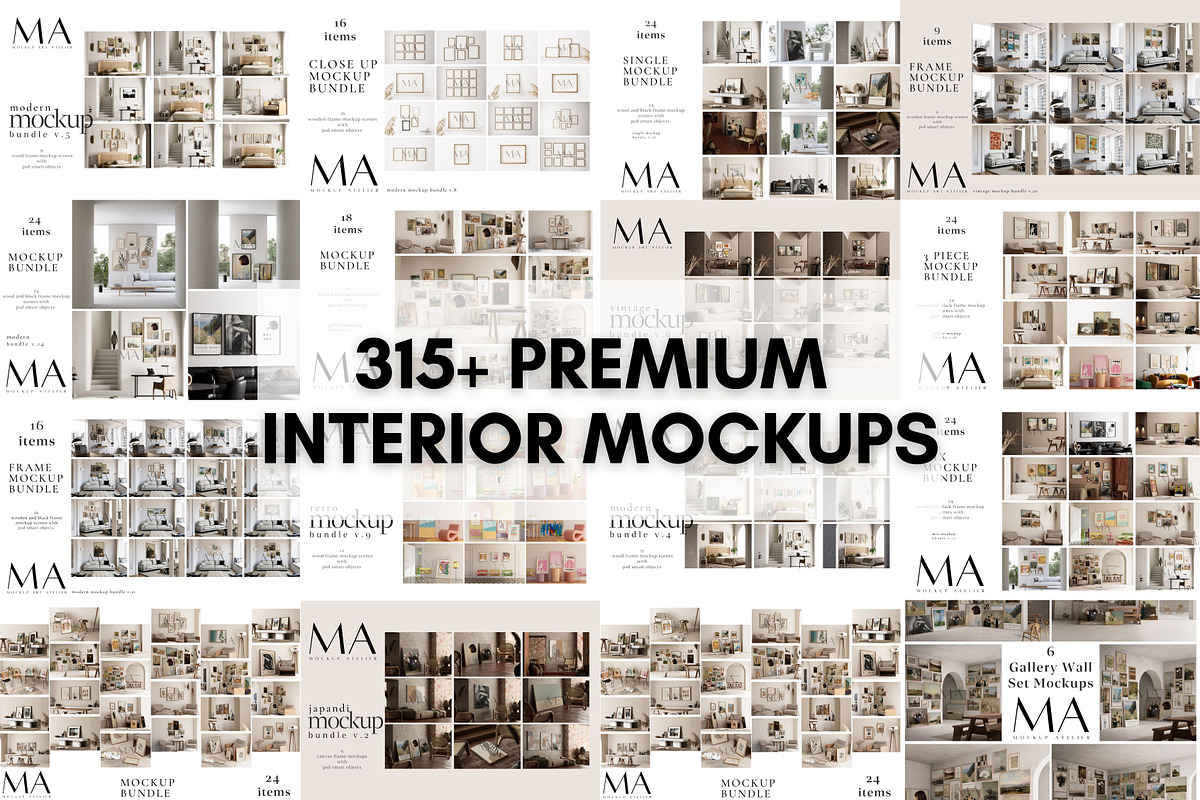 Ultimate 950+ Frame Mockup Bundle, a Household Mockup by Mockup Art Atelier (Photo 4 of 47)