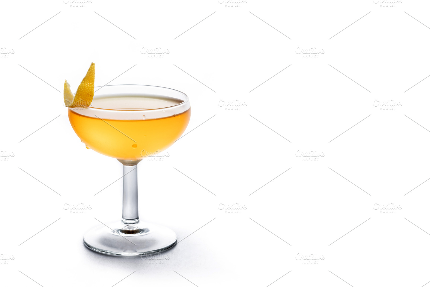 Paper plane cocktail isolated on white background, a Food & Drink Photo by etorres69