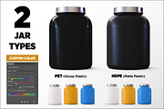 5lb Whey Protein Jar Mockup C1-Pro, a Packaging Mockup by Design Warlord (Thumbnail 3 of 16)