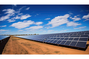 power solar farm australia ai, an Industrial Photo by pikepicture