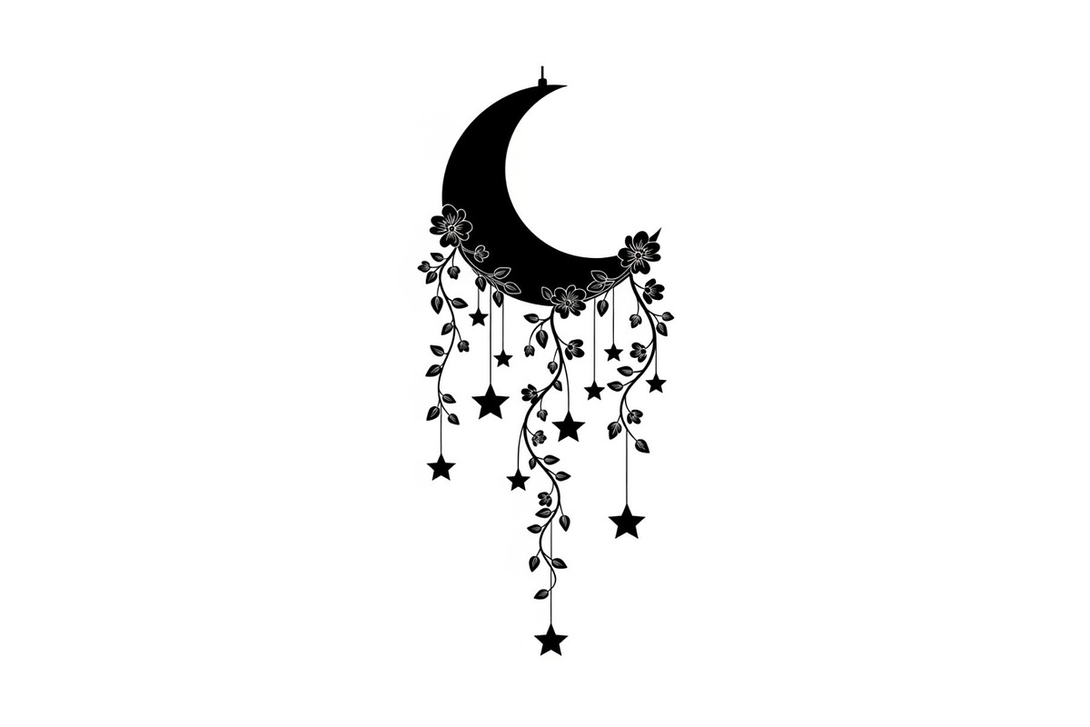 Moon Hanging Silhouette Bundle, an Illustration by Gaye Art (Photo 17 of 31)