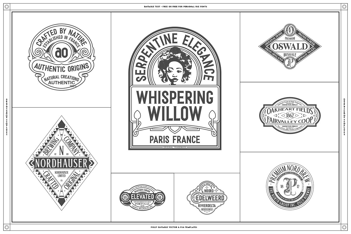 40 Retro Labels Collection, a Branding & Logo Template by Graphicdome (Photo 1 of 9)