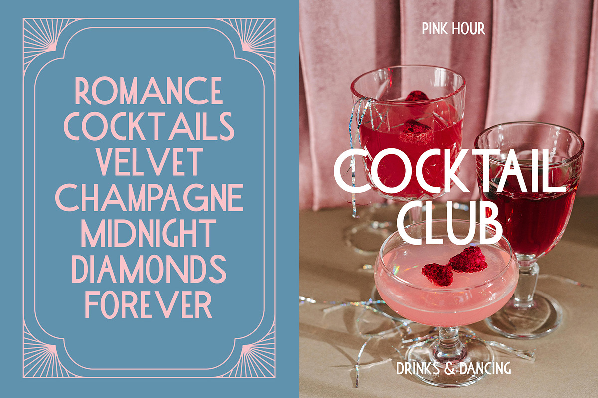 Paradise Moon l Art Deco Font, a Sans Serif Font by BilberryCreates (Photo 2 of 12)