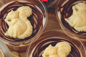 Italian dessert panna cotta., a Food & Drink Photo by Sir13