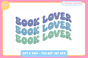 Book Lover Machine Embroidery Design, a Pattern Graphic by Thread Tech Aus (Thumbnail 1 of 4)