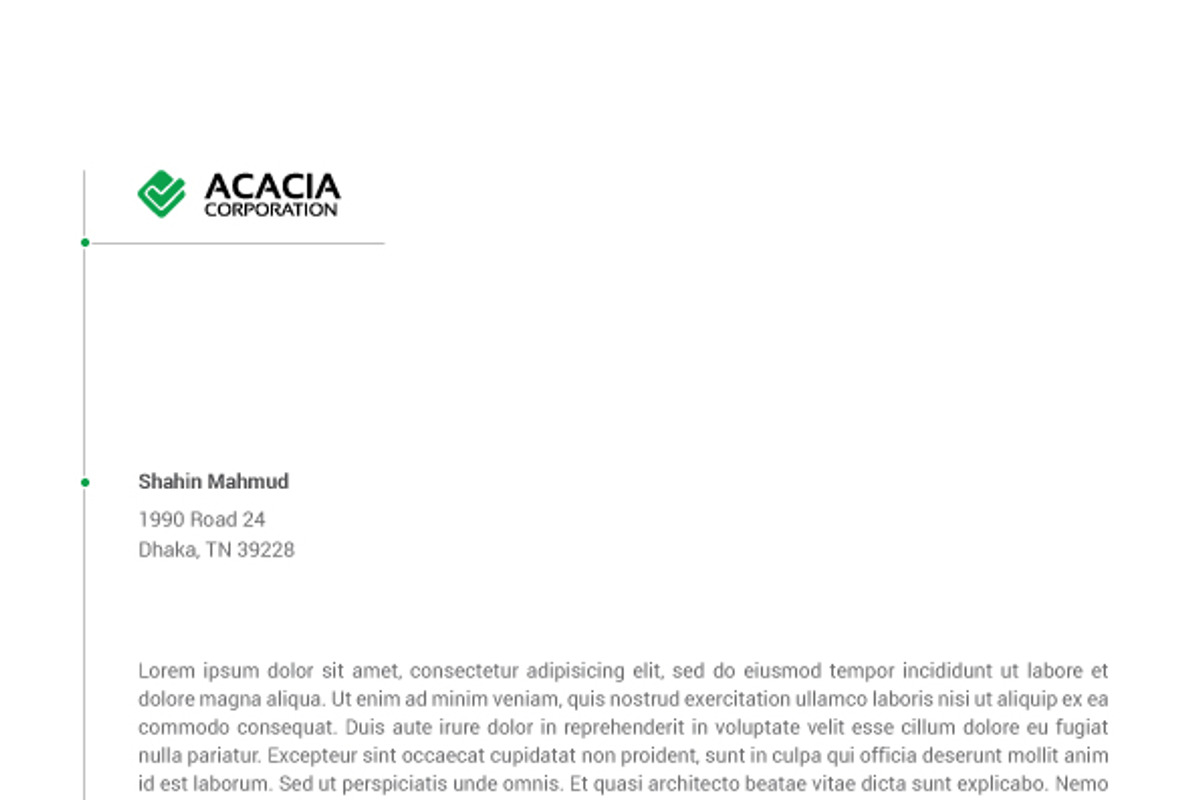 Letterhead, a Stationery Template by DesignGhar (Photo 3 of 3)