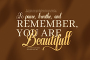 Nestin Elegant Script Font, a Script Font by Graphicxell (Thumbnail 3 of 8)