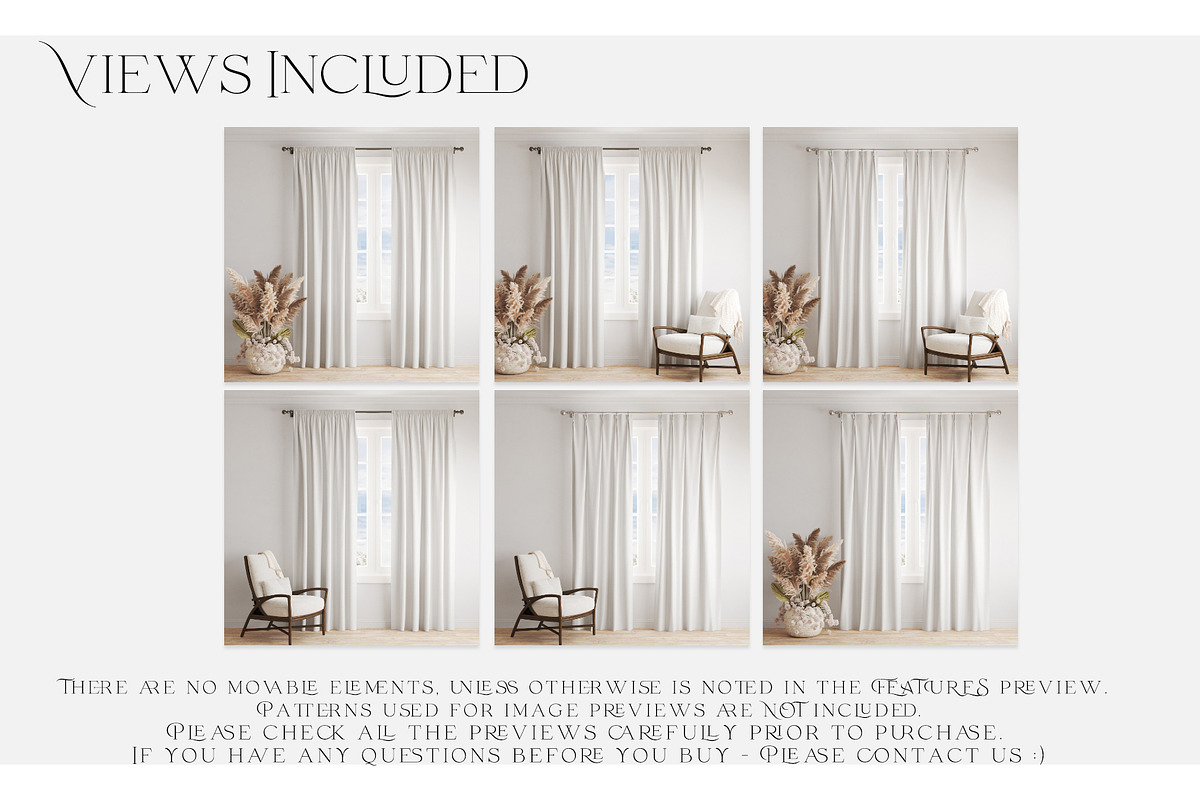 Pinch Pleat & Pencil Pleat Curtains, a Pens & Pencil Mockup by mock-ups (Photo 2 of 13)