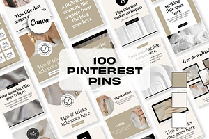 100 Pins - White Luxe