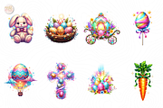 Watercolor Easter Clipart Bundle PNG, an Object Illustration by KennedyStudio (Thumbnail 2 of 5)