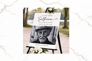 Funeral Welcome Sign B&W Canva FR003, a Poster Template by TyphoonStudio (Thumbnail 3 of 8)