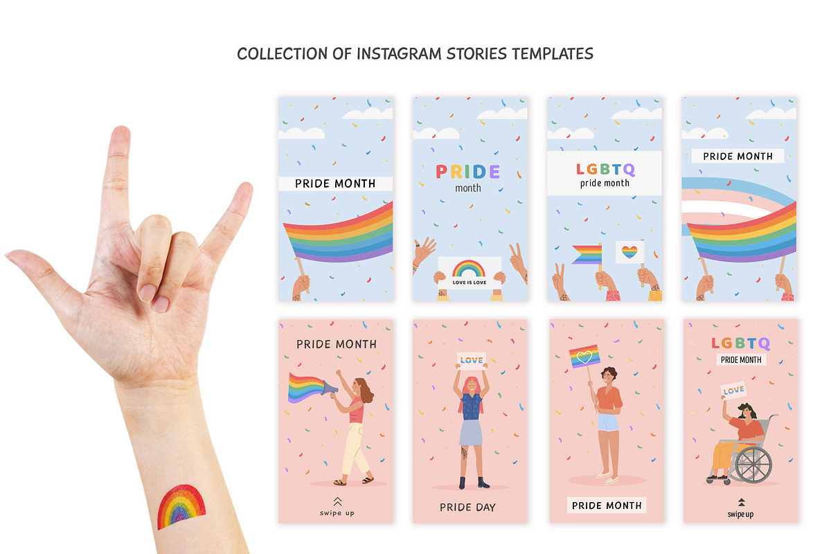 Pride Month LGBTQ+ Collection, a Decorative Illustration by millering (Photo 6 of 12)