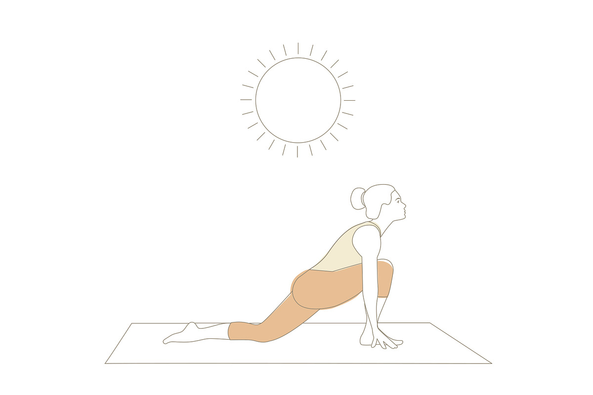 SunSalutation MoonSalutation bundle, an Illustration by Sunnyfields (Photo 4 of 9)