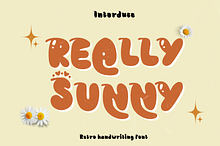 Really sunny retro cute font