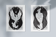 Phoenix hand-drawn vector arts, an Animal Illustration by Croisy (Thumbnail 2 of 3)
