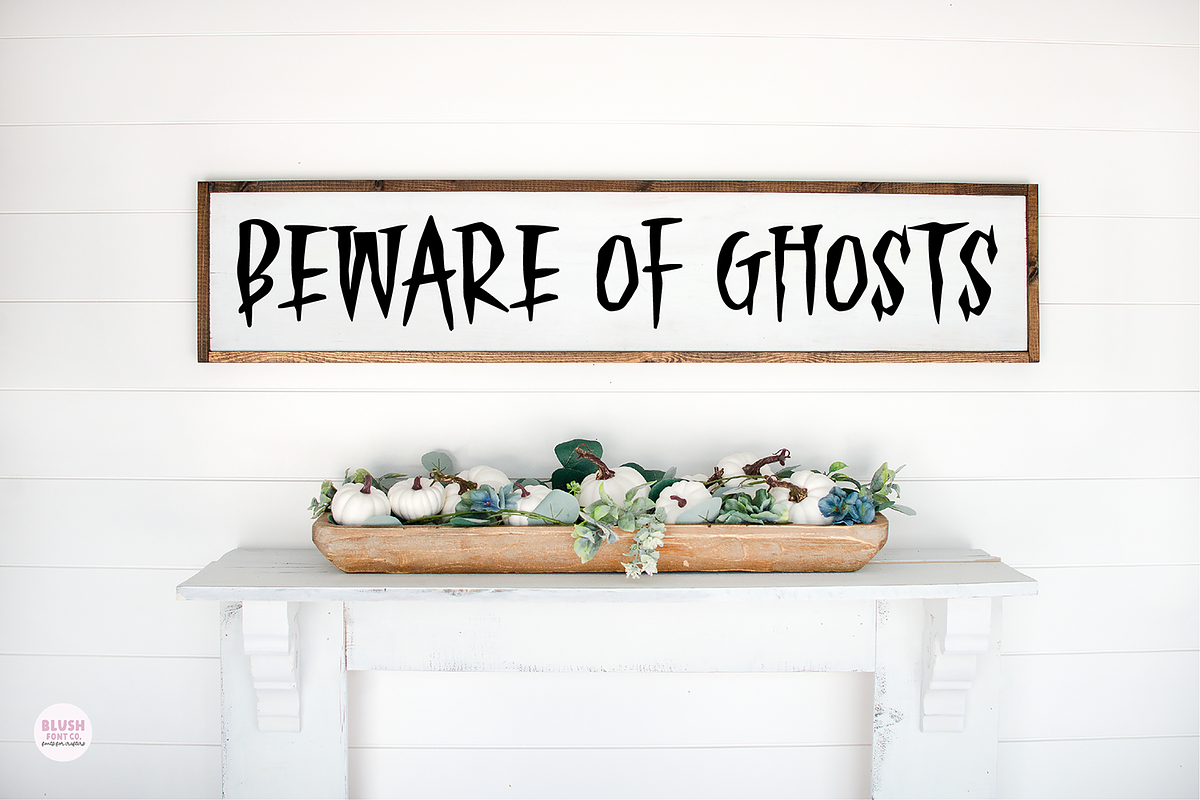 HAUNTED FOREST Creepy Halloween Font, a Font by Blush Font Co. (Photo 4 of 6)