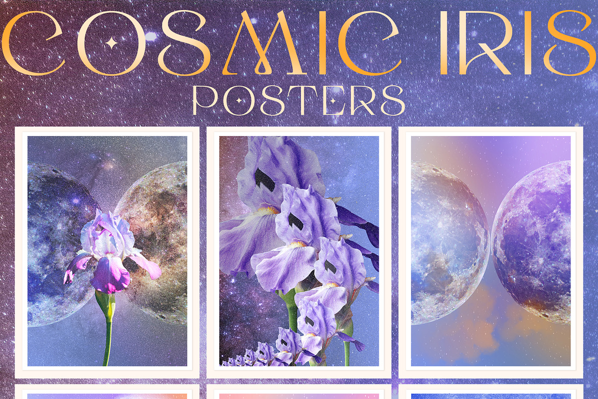 Cosmic Iris Space Backgrounds, a Texture Graphic by Vintage Digital Textures (Photo 8 of 11)