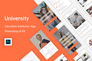 Education & Learning UI Kit (PSD), an UI Kit Template by themelove (Thumbnail 1 of 10)