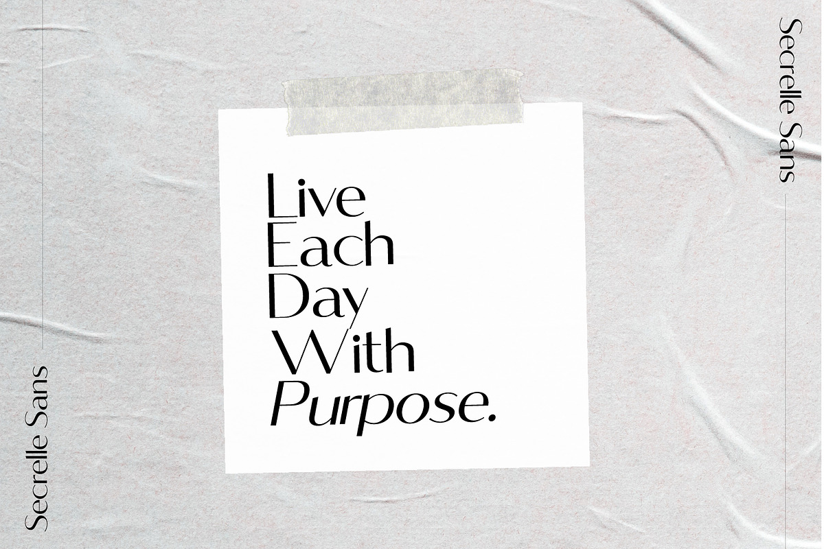 Secrelle Sans, a Sans Serif Font by Prestige Artsy Studio (Photo 6 of 9)