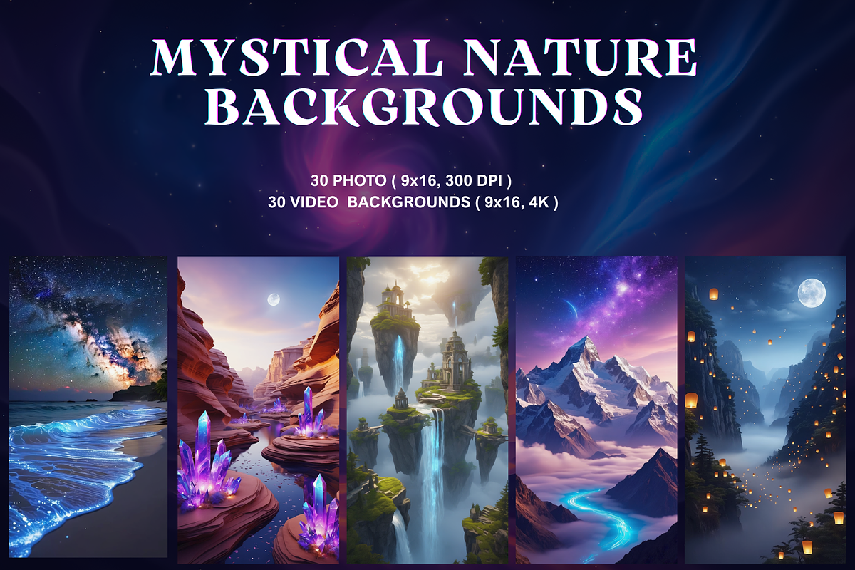 Mystical Nature Backgrounds, a Scene 3D Model by MarisoArt (Photo 1 of 7)