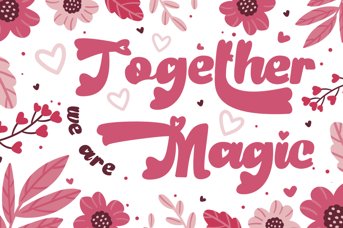 Retro Amour - Retro Love Font, a Font by PutraCetol Studio (Photo 2 of 11)