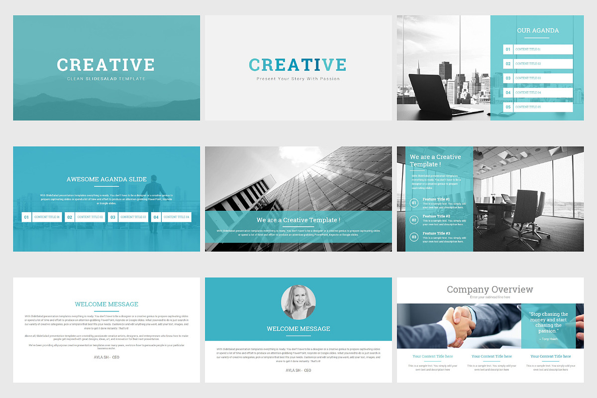 Top Creative Keynote Template, a Presentation Template by SlideSalad (Photo 5 of 21)