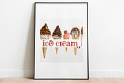 ice cream vector illustrations, a Decorative Illustration by Natalka Dmitrova art (Thumbnail 3 of 9)
