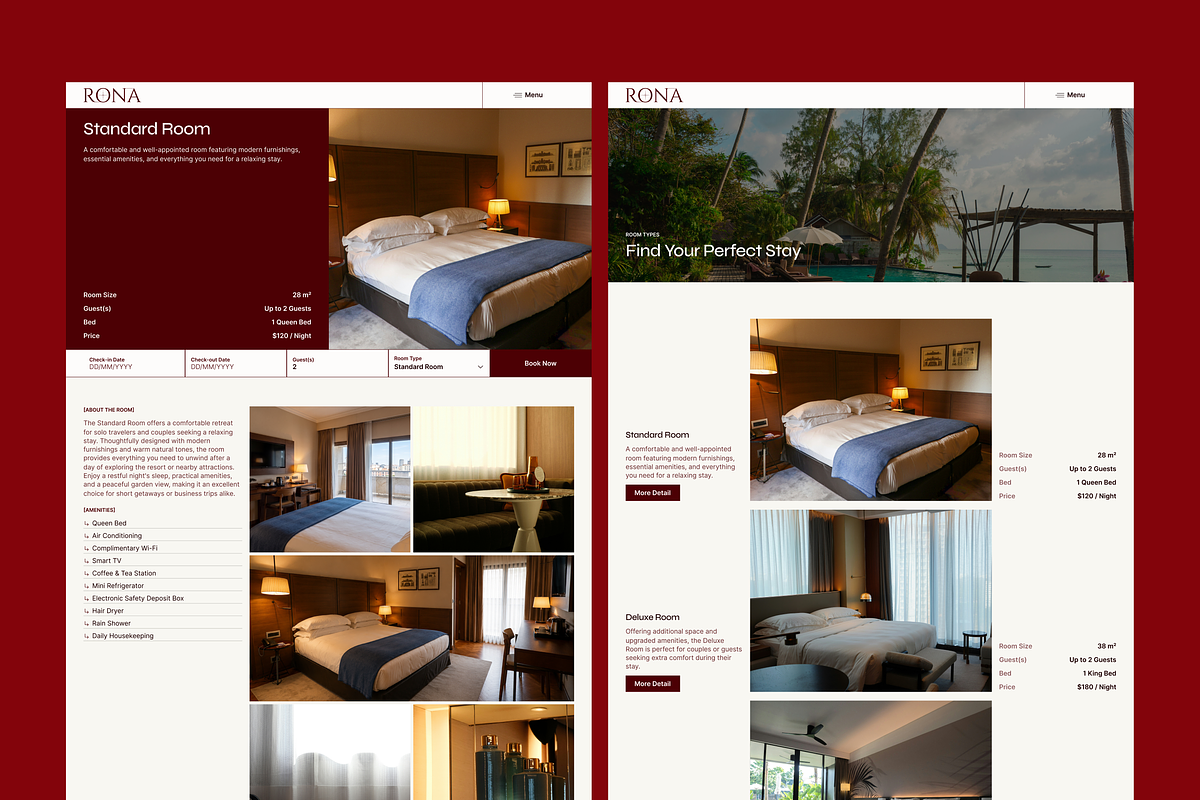 Hotel Website Framer Template, an UI Kit Template by Rozepaars Design (Photo 3 of 5)