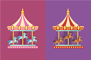 Funfair amusement rides, an Illustration by Ivan Dubovik (Thumbnail 2 of 3)