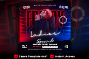Party Flyer, Canva Club Flyer, a Flyer Template by FLYERHIVE (Thumbnail 1 of 3)