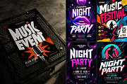 Party Events Flyer Poster Template, a Flyer Template by Miyaji75 (Thumbnail 3 of 5)