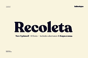 Recoleta - Family 30% off, a Serif Font by Latinotype (Thumbnail 1 of 16)