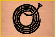 17 Garden Hose Silhouette Clipart Se, an Illustration by yasushie (Thumbnail 2 of 4)