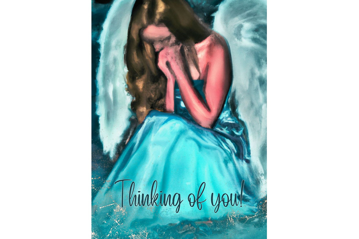 Custom art, Card print- Angel, a Card Template by Boho Pixel Dust (Photo 2 of 7)
