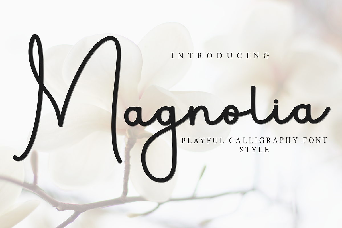 Magnolia, a Handwritten Font by FreshTypeINK (Photo 1 of 8)