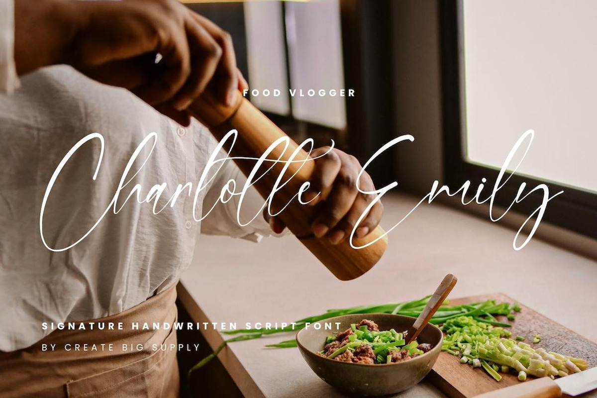 Nathalie Handwriting Script Signatur, a Handwritten Font by CreateBigSupply (Photo 8 of 10)