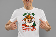 Howdy Christmas Western Santa Cowboy, an Illustration by Daily.Designs (Thumbnail 2 of 6)