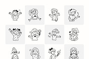 Animated Girls Icons, an Emoji Icon by Prosymbols (Thumbnail 9 of 12)