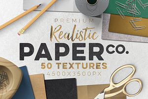 50 Paper Textures Set